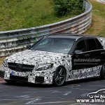 "صور تجسسية" مرسيدس بنز C 63 AMG Estate S205 اثناء اختبارها على حلبة نوربورغرينغ 9